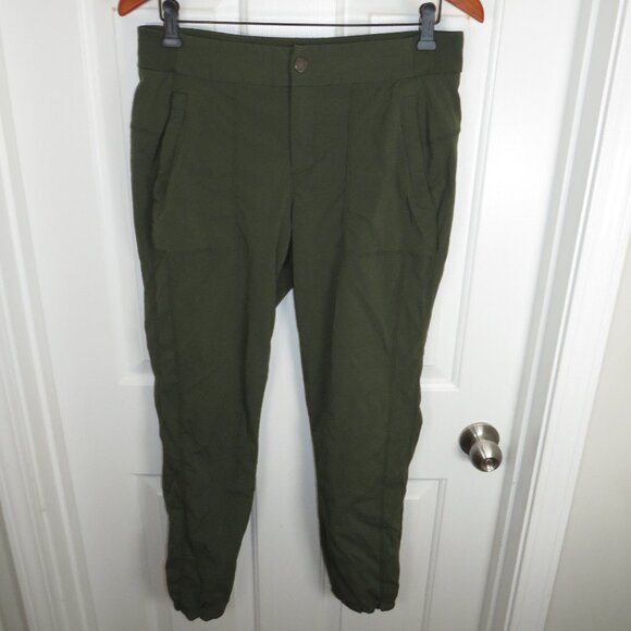 Athleta Trekkie Jogger 2.0 Athleisure Pants Women's Size 8 Olive Green - Picture 1 of 6